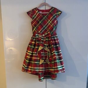 Bonnie Jean Red and Green Plaid Dress